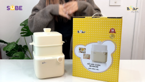 Nồi Nấu Chậm Bear 08L Bản Mới 7 Chế Độ Nấu Chưng Yến Hầm Hấp.. Giữ Chọn Chất Dinh Dưỡng SB-NNC08