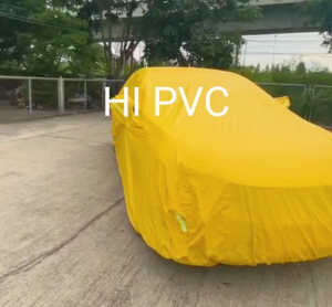 ใหม่ พร้อมส่ง ผ้าคลุมรถยนต์ เนื้อผ้า HI PVCสีเหลือง ป้องกันน้ำ 99.999% สามารถสะท้อนรังสี UV ได้ ลักษณะเนื้อผ้าเหมือนชุดกันฝนพลาสติกเคลือบสารมีความสามารถกันน้ำได้ดีมาก ตัวผ้ามีความเหนียวทนทานวัสดุเกรด AA+ เนื่องจากใช้เนื้อ PVC ล้วนไม่มีส่วนผสมอื่นและ
