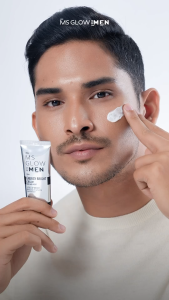 MS GLOW Men Paket BASIC LENGKAP Mencerahkan Wajah Kusam dan Meredakan Jerawat Original BISA COD
