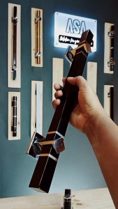 Handle Pintu Minimalis Gagang Pintu HD 25/25 Double List Hitam Spb Powder Coating Anti Gores 33 cm 45cm 60 cm