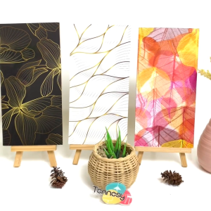 TENNESY HIASAN DINDING WALL DECOR BUNGA TROPICAL MINIMALIS 15x30CM PAJANGAN DEKORASI KAMAR RUMAH