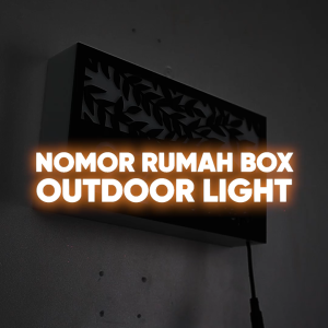 Box Nomor Rumah Akrilik Menyala