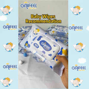 GAIFEEL Baby Wipes Milk Scent Baby Wipes 80PCS Pack of 5