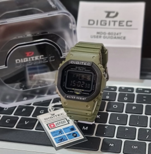 Jam tangan Digitec 6024 tali karet digital original Pria
