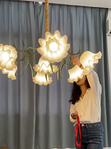 Đèn Chùm Hoa Huệ Kiểu Pháp Đèn Thả Trần Cổ Điển Decor Không Gian Sang Trọng