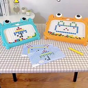 Mainan Anak Papan Magnet / Magnetic Board Drawing / Papan Manik Magnet Serbaguna / Mainan Edukasi Kreatifitas Magnetic