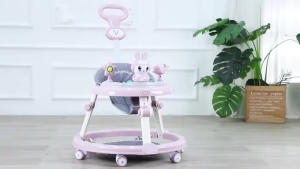 Baby Walker for Baby Girl Boy With Music Adjustable Safety Walker with Handle&Food pad Baby Gear