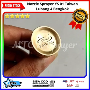 Nozzle Sprayer YS 01 Taiwan 4 Lubang | Nozzle Spuyer Lubang 4 Bengkok |Nozzle Sprayer Kuningan Kabut
