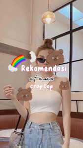 ADD-Jenia One Shoulder Crop Top 030: Desain Tank Top Best Seller