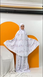 ALBESTH Mukena Dewasa Bordir Katun Premium Laura Bahan Adem Mukenah Jumbo Renda Terbaru
