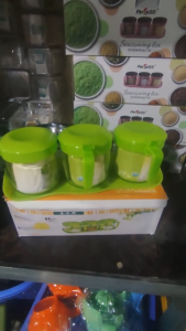bộ 3 hũ thủy tinh có nắp đậylọ thủy tinh đựng gia vị có nắp nhựa và đế