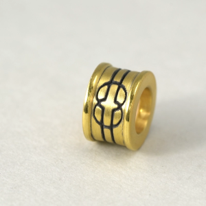 Chow Sang Sang 周生生 XL Charme Noir 999 Gold Charm - Wisdom 86642C for Men and Women (Bracelet Not Included)