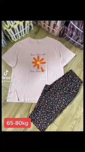 [HCM] (63-80kg) Đồ bộ BIGSIZE LỬNG thun cotton. Đồ bộ lửng bigsize thun cotton. Đồ bộ thun cotton lửng bigsize. Đồ bộ thun cotton bigsize lửng. dobobigsizelungthun. hongduyen2188