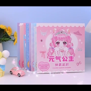 Payoe Mainan Stiker Ganti Muka/Diy Buku Stiker Change Makeup Princess Sticker Book