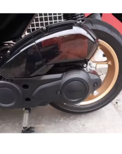 ZHI PAT NVX155 V1 AIR FILTER BOX COVER ZHI PAT BLUE RED SMOKE TRANSPARENT