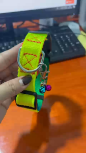 Vòng cổ Chó Mèo khoá nhựa kèm 3 chuông lục lạc nhỏ gắn móc khoá (mẫu mới) - Love Pets Shop