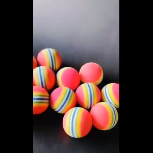 Mainan Bola Kucing Pelangi Cat Toys Bahan Lembut Elastis Ringan