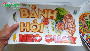 🔥 MIẾNG DÁN BÁNH HỎI HEO QUAY... 🔥 DÁN TƯỜNG XE CỬA KÍNH... CHO QUÁN ĂN.