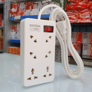 Ổ cắm điện 6 lỗ chéo lõi chịu nhiệt 2200W 6A2 SOPOKA