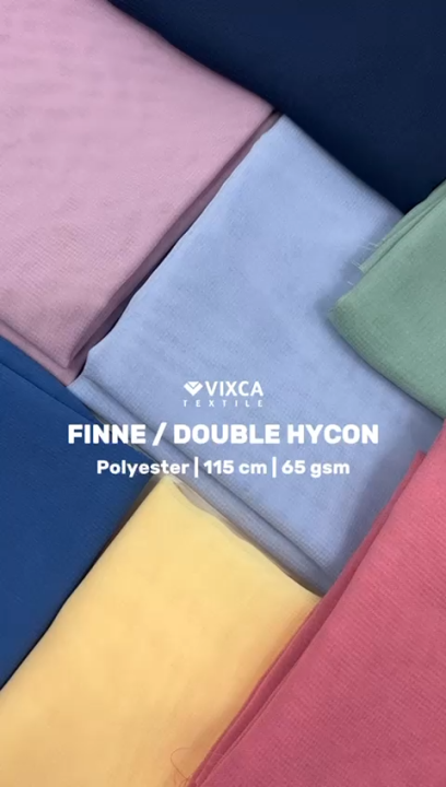 PER 05 M] Kain Bahan Double Hycon Lebar 115 cm Sifon Chiffon Fine