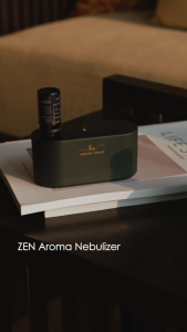 [KIRONA SCENT] Zen Aroma Nebulizer | Free 10ml Pure Essential Oil | Aromatherapy Diffuser | Waterless & Wireless | Compact for Work and Study Desk Bedrooms Bathroom | Hotel & Shopping Mall Fragrances