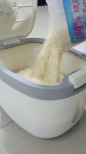 Airtight Rice Storage Container – 10kg Capacity Rice Dispenser | Food Storage Box