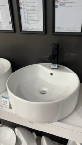 LASIO Round Ceramic Console Basin LUX 322 | Basin Sinki Besen Tandas