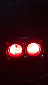 LAMPU TEMBAK SQL 2 MATA PLUS DEVIL DAN BALAST LASER LED WATERPROOF PUTIH KUNING UNIVERSAL