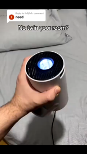 2025 LENS HY300 Android 11 Smart LED Projector with 5G Dual WIFi Auto Focus and Keystone Wireless Mirror Phone