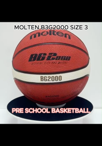 Molten B3G2000 Mini Basketball – Size 3 | Natural Resin Rubber