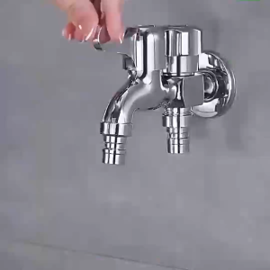 Kran Cabang Keran Shower Cabang Faucet Tembok Kamar Mandi 2 Way/Keran Air Shower Mandi Double