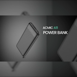 ACMIC A11 Powerbank 10000mAh USB Outputs Type-C Input Only [2 Years Warranty]