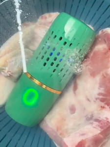 [GGJJ]เครื่องล้างผัก เครื่องโอโซนล้างผัก เครื่องล้างผักผลแคปซูลผลไม้และผักทำความสะอาดครัวเรือนอาหารเครื่องกรองฆ่าเชื้อผักเครื่องซักผ้าไร้สายสารกำจัดศัตรูพืชสารตกค้างเครื่องทำความสะอาด