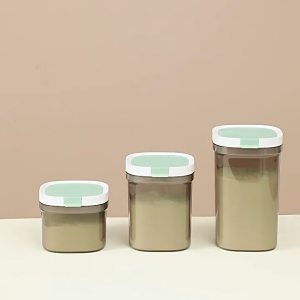 On Time กระปุกเก็บนมผง ป้องกันรังสียูวี ปลอด BPA อาหารแบบใช้ซ้ําได้ กล่องปิดผนึก สะท้อนยูวีปิดผนึกกล่องเก็บข้าวก๋วยเตี๋ยว