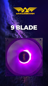Armaggeddon ARGB 4 Pcs RGB PC Cooling Fan with 9 Blade | ARGB KIT 5000
