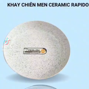 Khay lót chiên nướng hãng Rapido men ceramic chống dính đường kính 20cm dùng trong nồi chiên không dầu