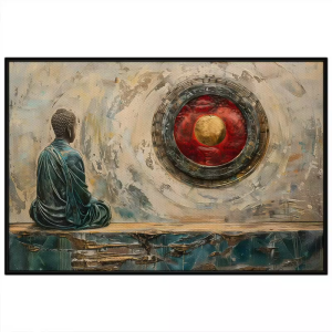 Tranh Đức Phật từ bi phổ độ chúng sinh thoát khỏi vòng nhân quả báo ứng tranh treo tường dán tường.CGI-689