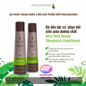 Dầu Gội - Xả Dưỡng Ẩm Phục HồiLàm Mượt Tóc - Macadamia Ultra Rich Repair Shampoo & Conditioner