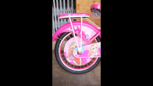 จักรยานเด็ก จักรยานเด็กผู้หญิง20 เจ้าหญิงไดอาน่า ฝาครอบล้อเจ้าหญิง แสนน่ารัก กระดิ่ง เบาะซ้อนท้ายได้