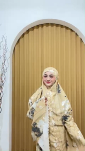 Desyam - Mukena Shakira Traveling Mini Pouch Motif Bunga Anti Terawang Bahan Premium