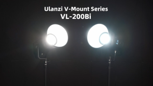 Ulanzi VL200 VL-200Bi 200W V-Mount COB Video Light Wireless APP Control 2700K-6500K Video Light L079CNA1 P015