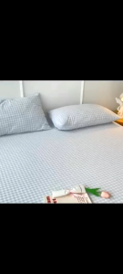 แผ่นห่อ 360 องศา/ผ้าปูที่นอนผ้าฝ้ายซักและปลอกหมอน