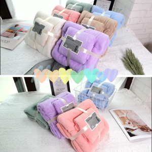 Handuk Set 2 Pcs And Handuk Mandi Dewasa Paket Handuk Dewasa Set 2in1Handuk bulu karang 2in1