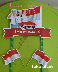 Topper / Hiasan Lomba Tumpeng Dirgahayu Kemerdekaan Indonesia 17 Agustus Tingkat SD SMP SMA RT