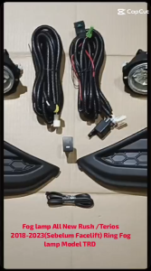 Paket Fog Lamp All New Rush Terios Ring Model TRD & Foglamp Lampu Kabut