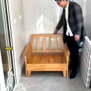 [1x1.95m] Giường sofa gấp gọn thông minh Sofa giường kéo đa năng cao cấp  Giường Ngủ  Cho Bé Sofa Giường Xếp Cho Trẻ ( tặng đệm gối)