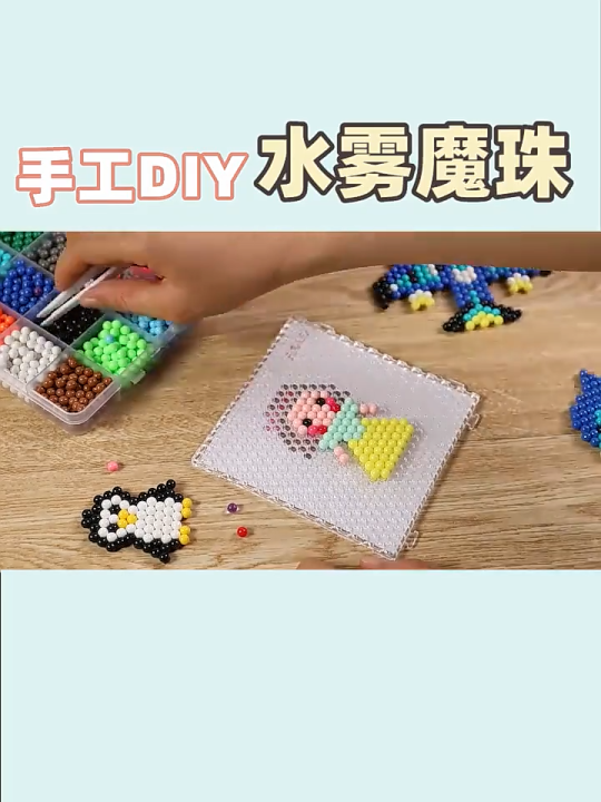 Mainan Anak Edukasi Kreatif DIY Magic Water Beads Karakter Set Water Mist Beads Manik Air Ajaib