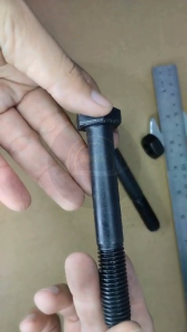 BAUT MUR BAJA KUNCI 22 M14 X 100 HALF DRAT PANJANG 10CM 10 CM BAUD HTB GRADE 8.8 HITAM M14X100 14X100 14 X 100 DIAMETER DRAT 14MM PITCH DRAT 2.0 SKRUP SEKRUP