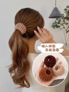 Disk Hair Maker Hair Bird Nest Ponytail Buckle Hair Claw Women Hair Clips Hair Accessories