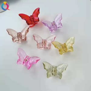 Jedai Rambut Motif Kupu-Kupu PRISSA MEDIUM (SEDANG) Kristal Butterfly Korean Jepit Hair Claw Transparant Hair Clip Women Fashion Hairpin Aksesoris Rambut Murah